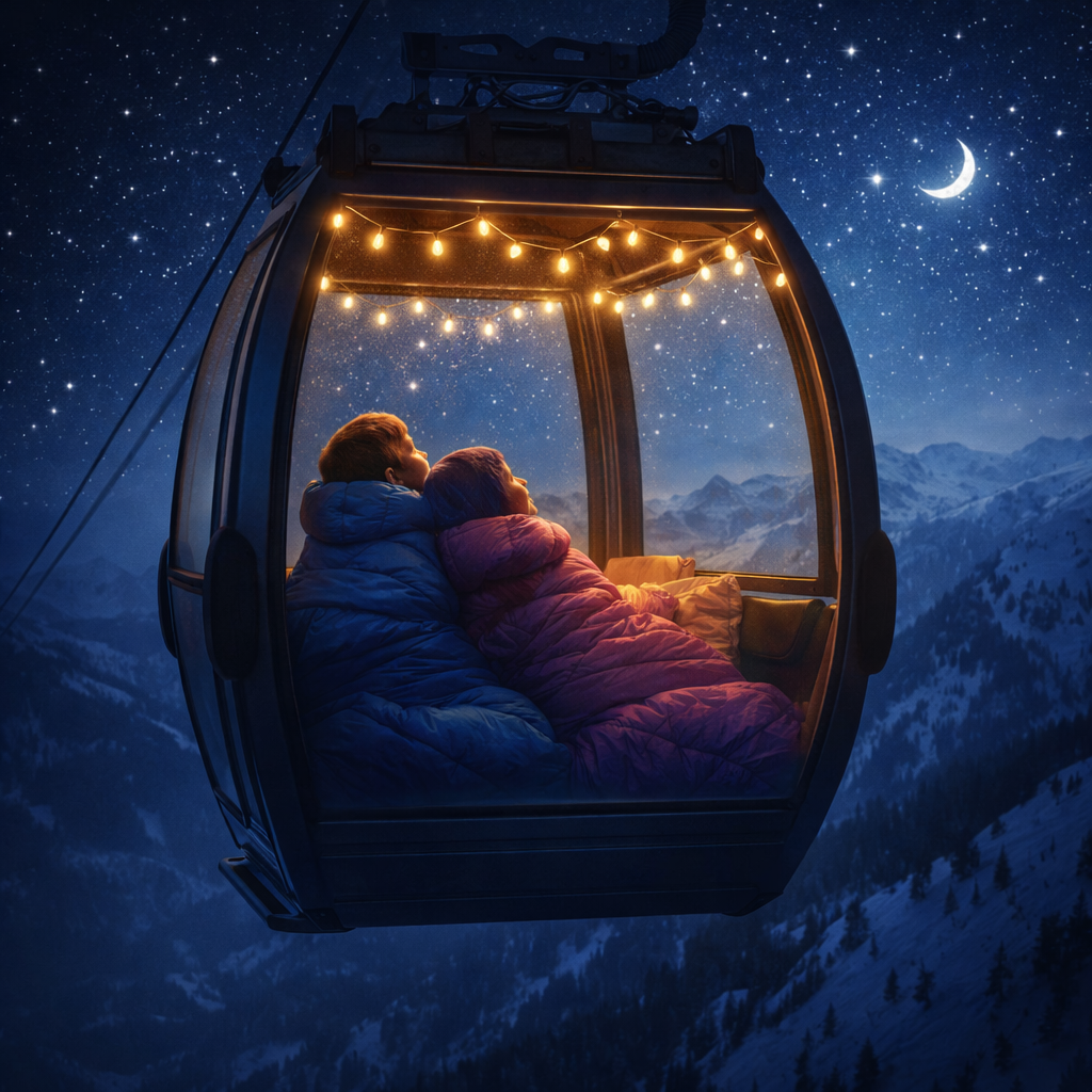 Introducing “Sky Slumber” — The Overnight Gondola Experience for Families